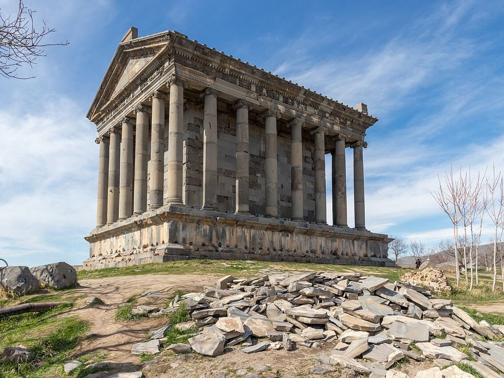 El templo de Garni, Kotayk, 30 km al este de Ereván