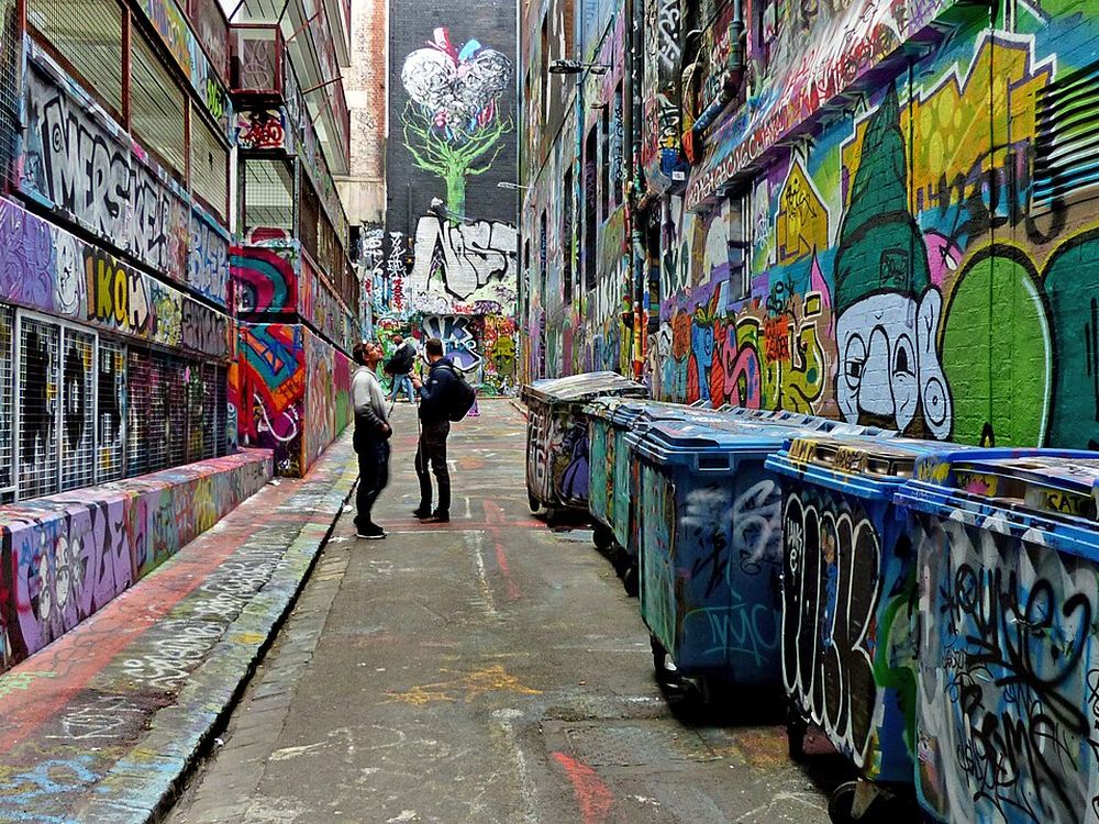 The laneways, Central Melbourne