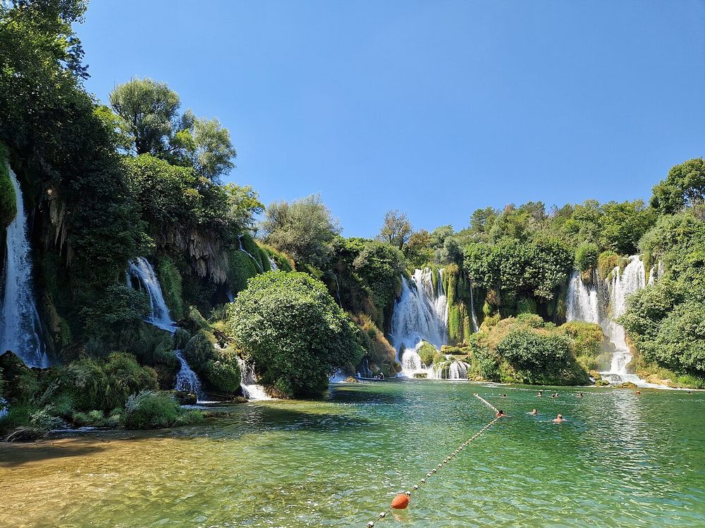 Die Wasserfälle von Kravica, Bei Ljubuški, Herzegowina