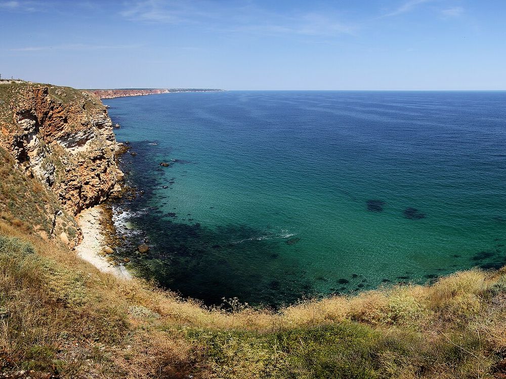 Cabo Kaliakra, Norte do litoral do Mar Negro, ao norte de Varna