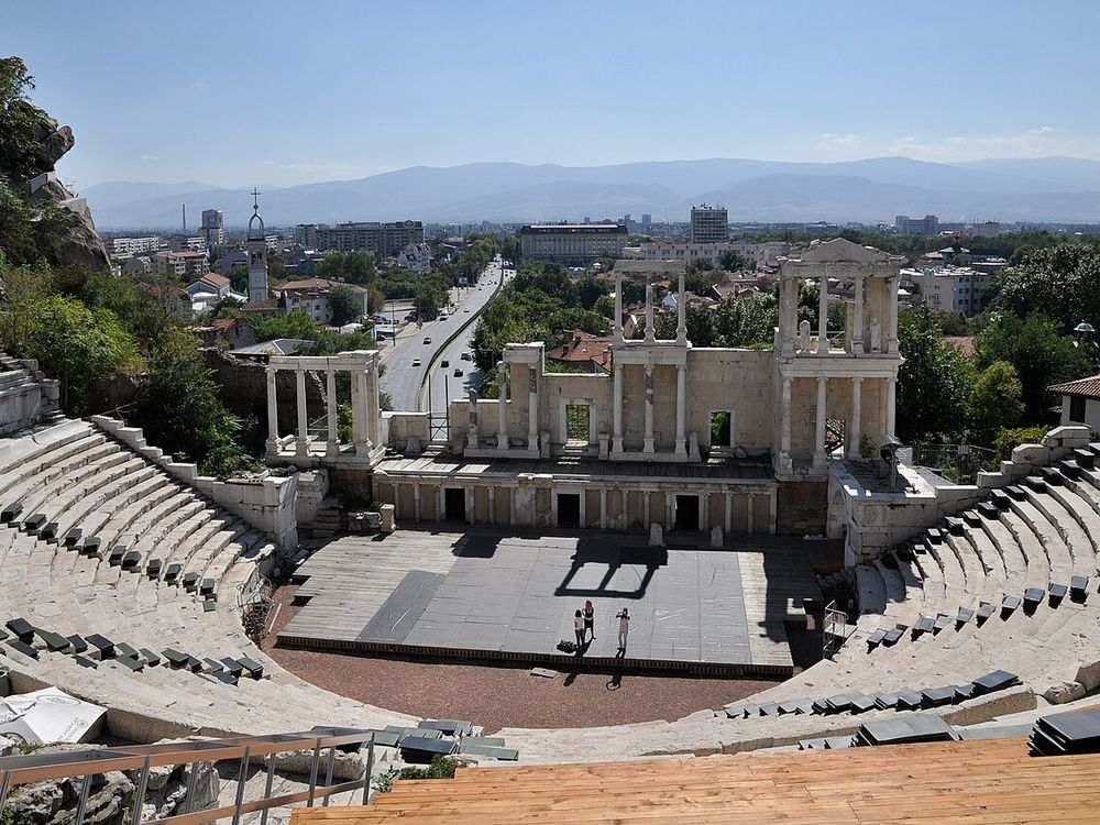 O teatro romano, Plovdiv