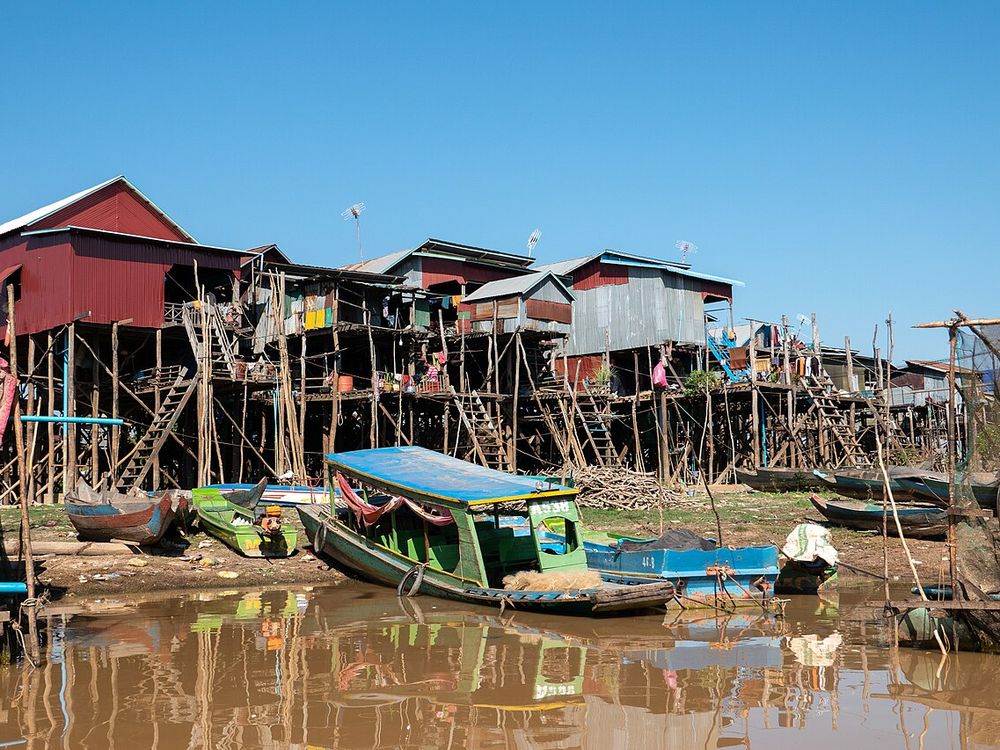 Kampong Phluk, Tonlé Sap, al sur de Siem Reap
