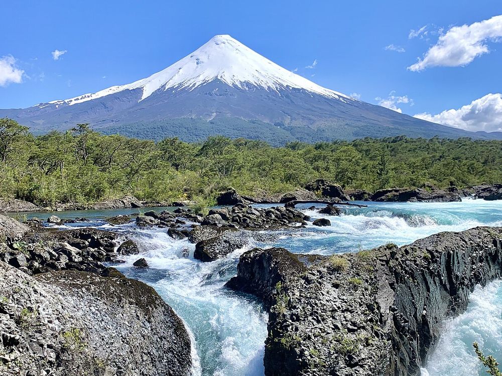 Saltos del Petrohué, Cerca de Puerto Varas, Región de los Lagos
