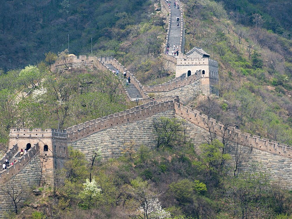 The Great Wall at Badaling, Yanqing, by train from Beijing