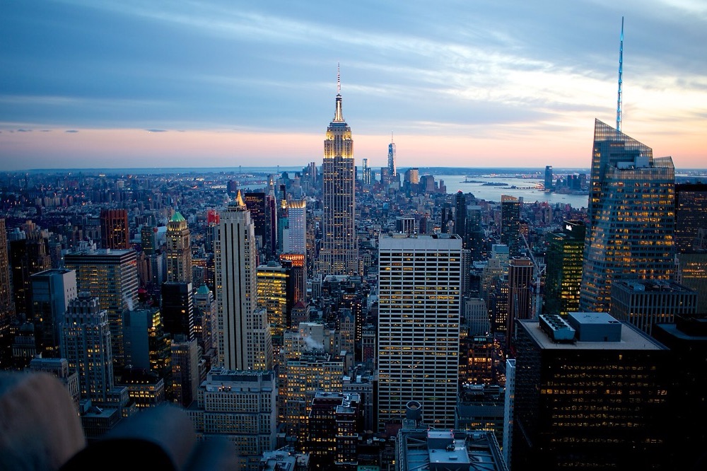 The view from Top of the Rock, Rockefeller Center
