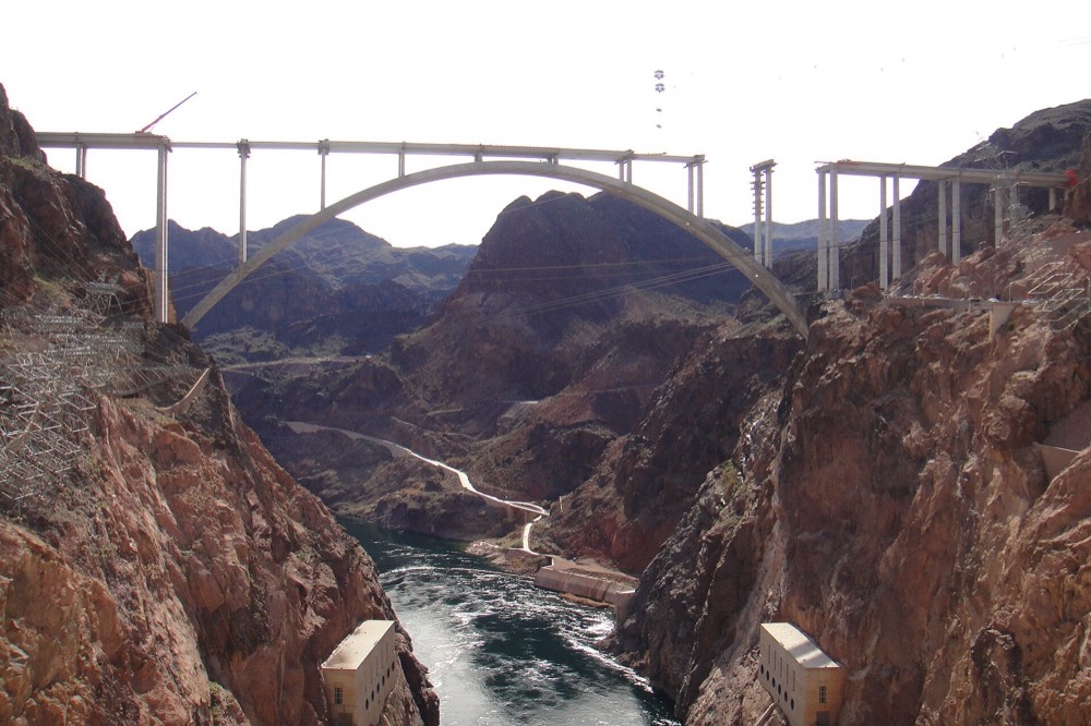 Hoover Dam, Black Canyon, forty minutes southeast