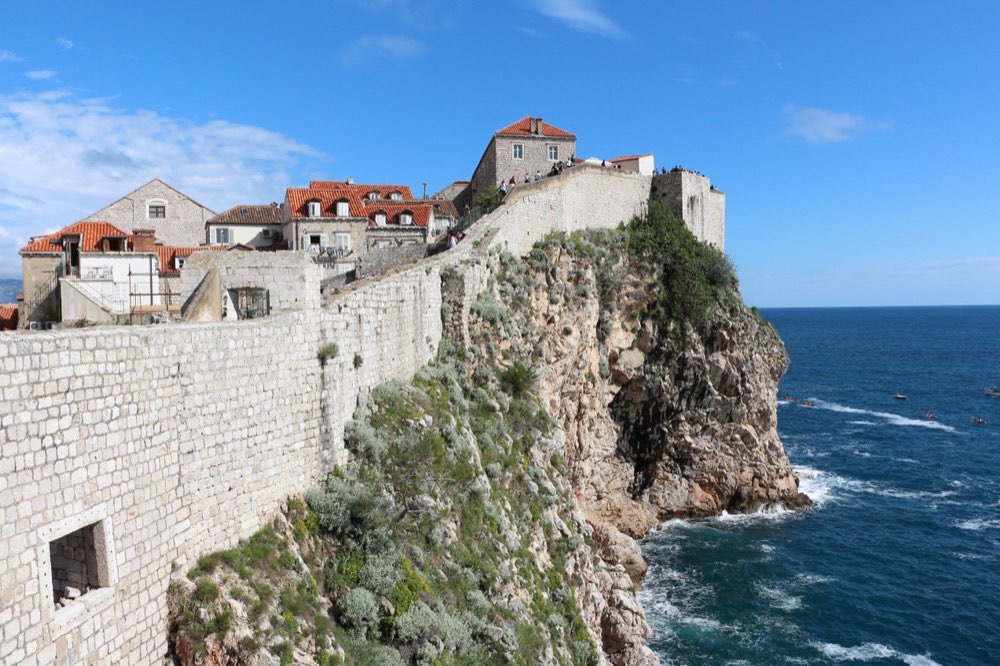 The city walls, Old town, entrances at Pile gate and the Old Port
