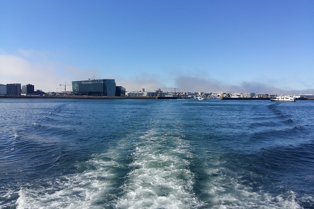Harpa and the old harbour, Reykjavik waterfront