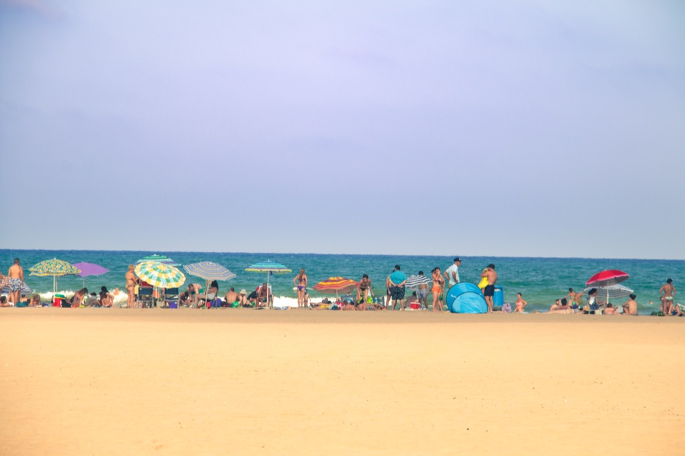 Malvarrosa beach, Eastern edge of the city
