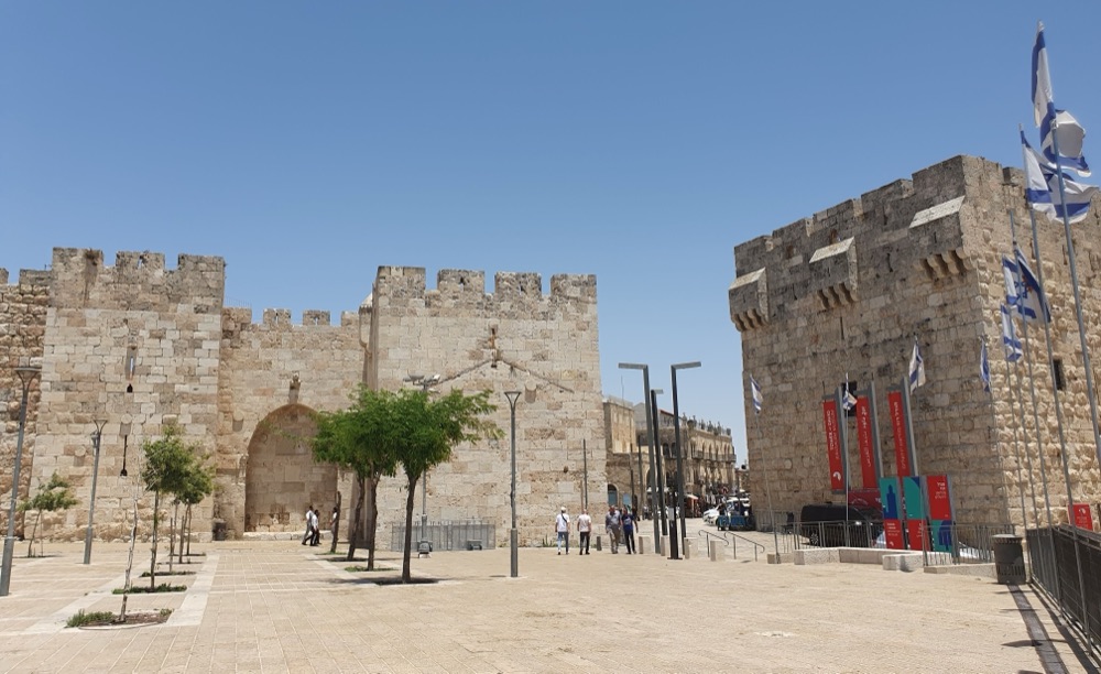 The Old City walls and Jaffa Gate, West side of the Old City