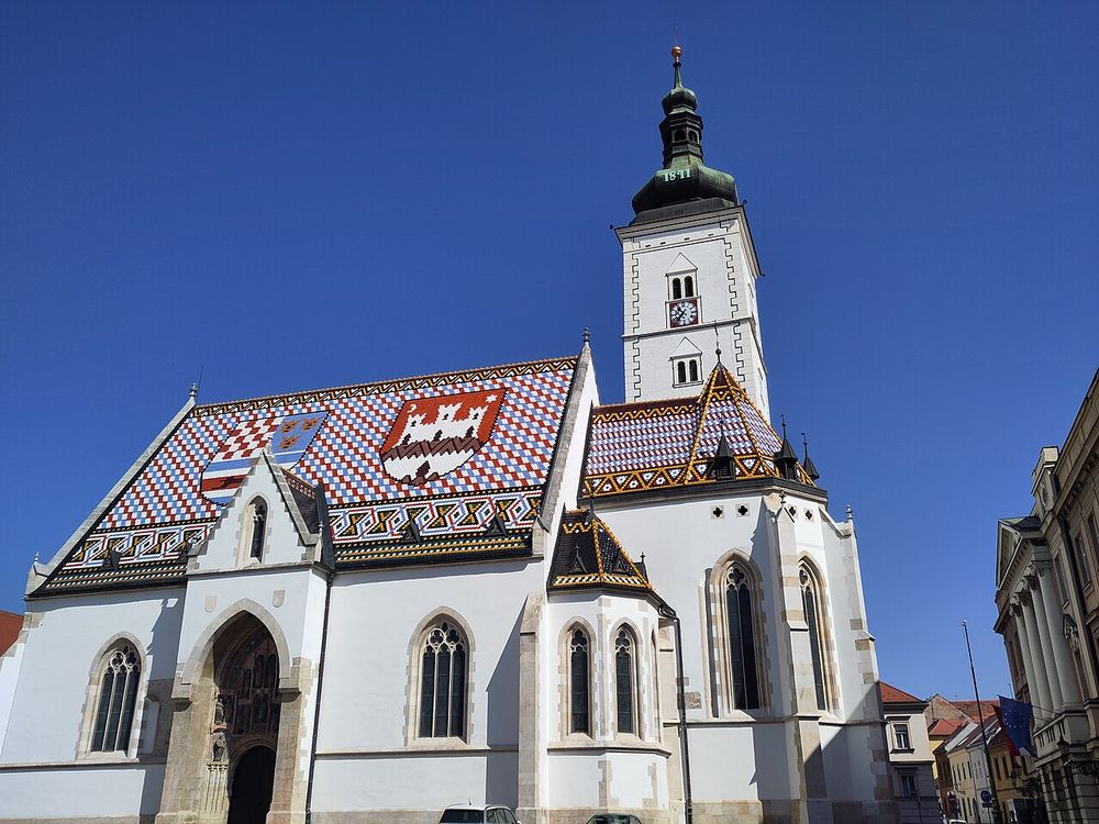 La chiesa di San Marco e la Città Alta, Zagabria