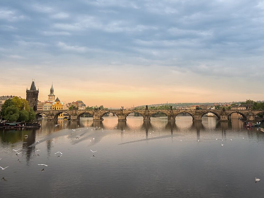 The Charles Bridge, Over the Vltava