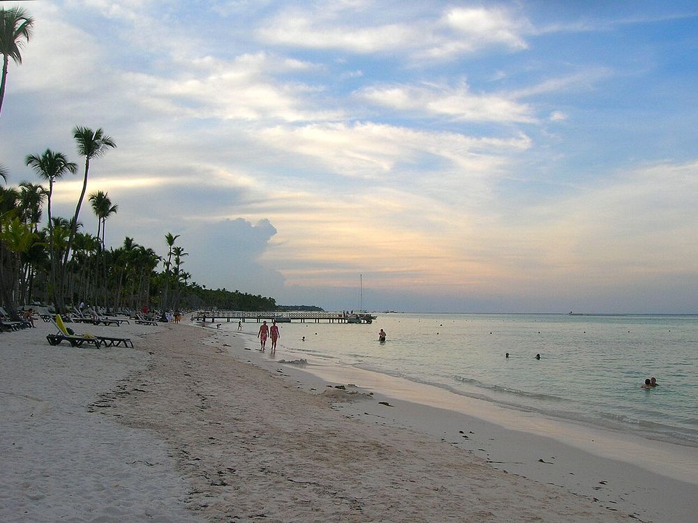 La plage de Bávaro, Punta Cana