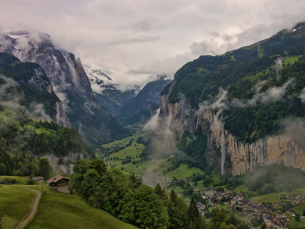 Lauterbrunnen i la regió del Jungfrau, Oberland Bernès, Suïssa