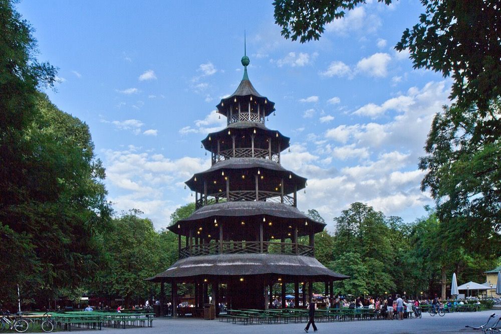 Chinese Tower, English Garden, Schwabing, Munich