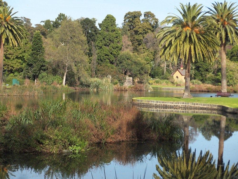 Royal Botanic Gardens, South Yarra, across the river
