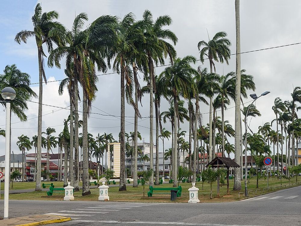 La place des Palmistes, Cayenne