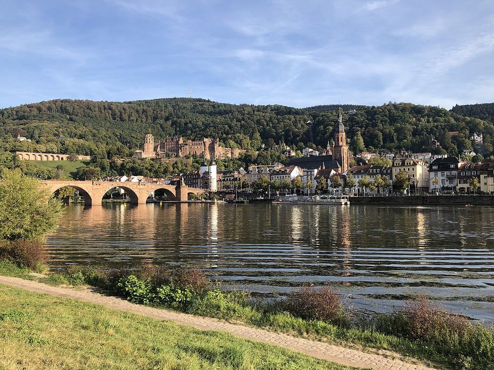 De Oude Brug en het slot van Heidelberg, Heidelberg