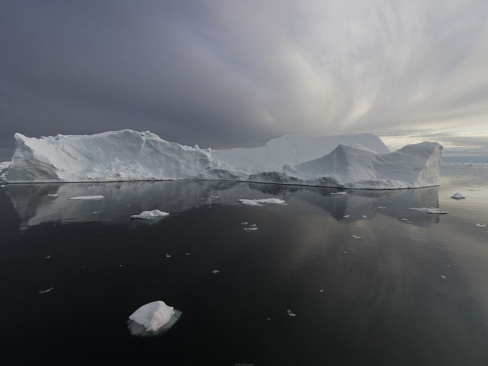 Iceberg e balene nella baia di Disko, Baia di Disko, costa ovest