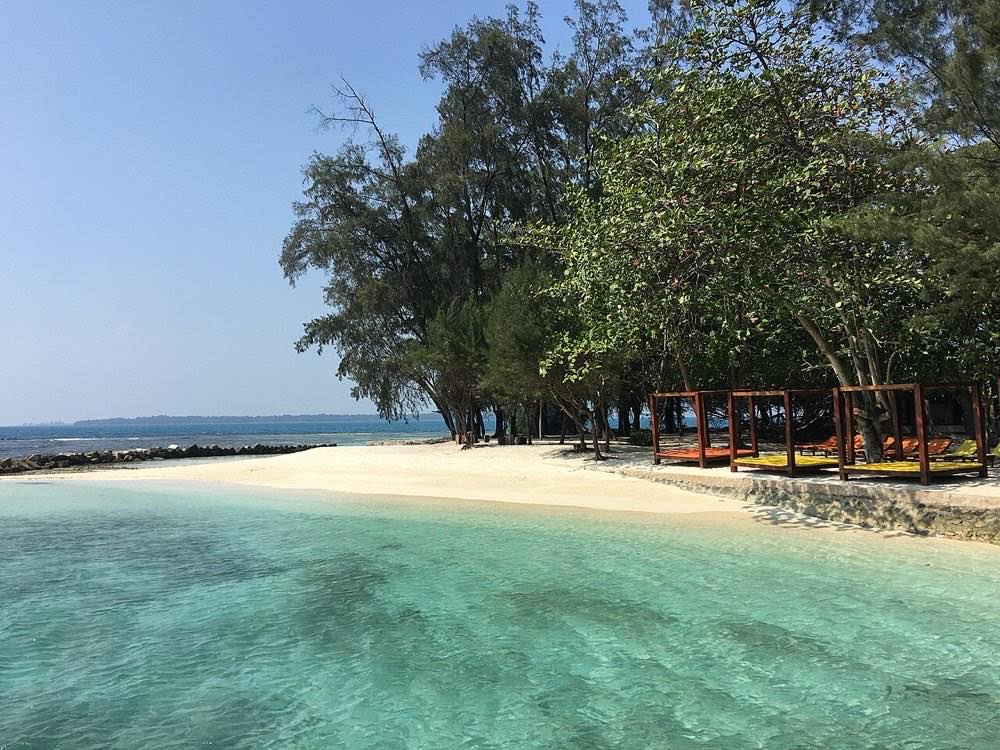 The Thousand Islands, Kepulauan Seribu, off the north coast
