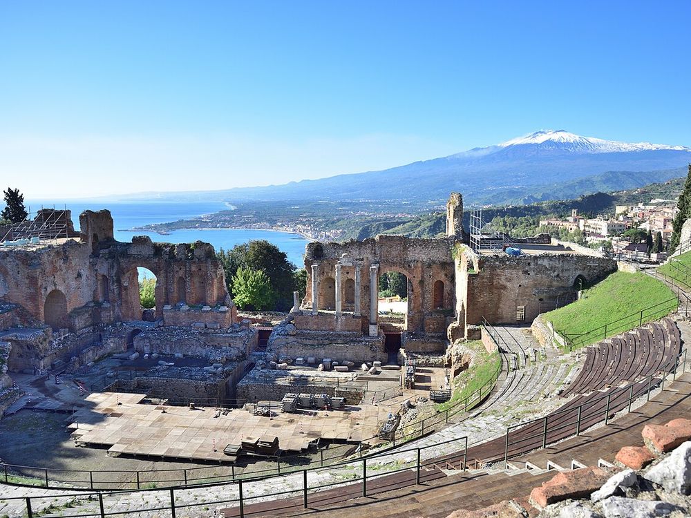 Det græske teater i Taormina, Sicilien