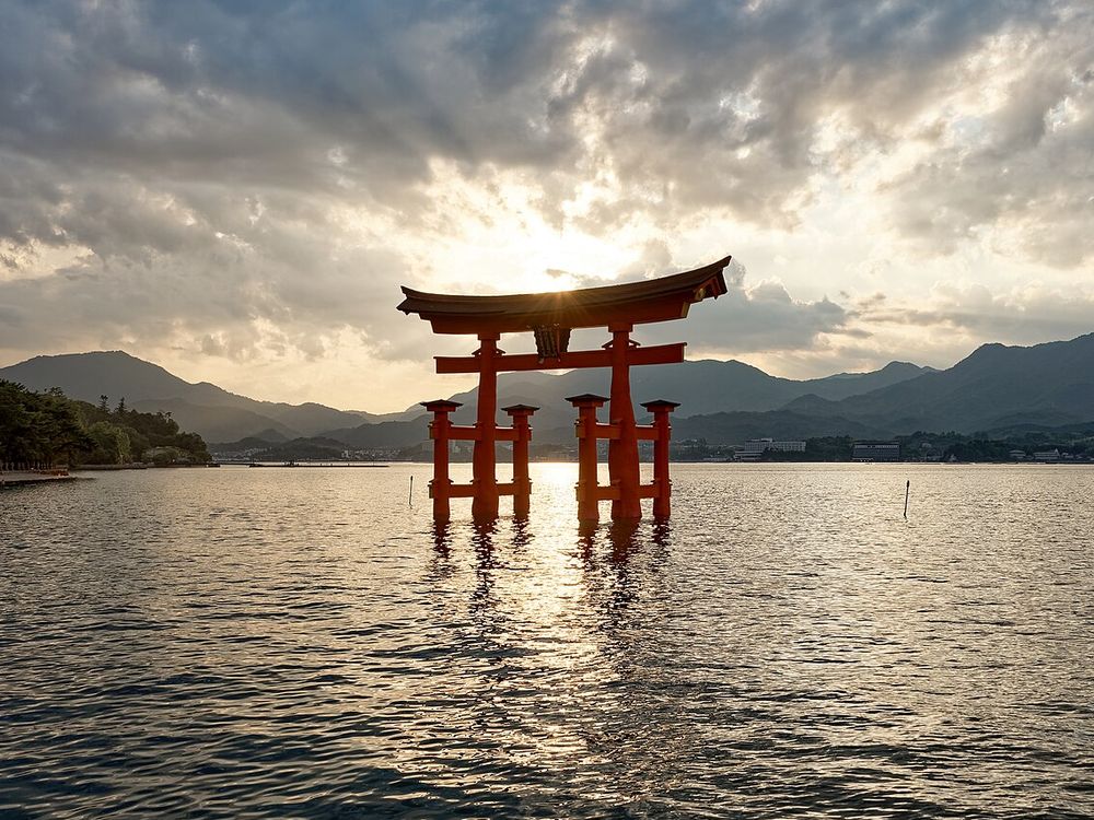 El torii flotant d'Itsukushima, Miyajima, a prop de Hiroshima