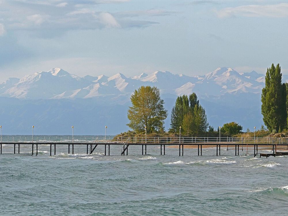 El Issyk-Kul desde Cholpon-Ata, Orilla norte del Issyk-Kul