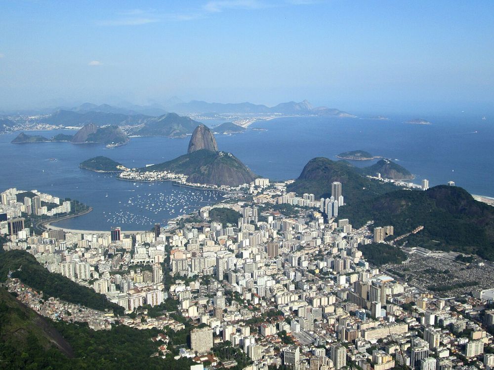 El Pan de Azúcar y la bahía de Guanabara, Río de Janeiro, Brasil
