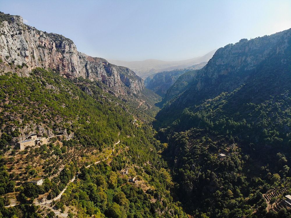 La valle della Qadisha, Libano del Nord, sotto Bsharri