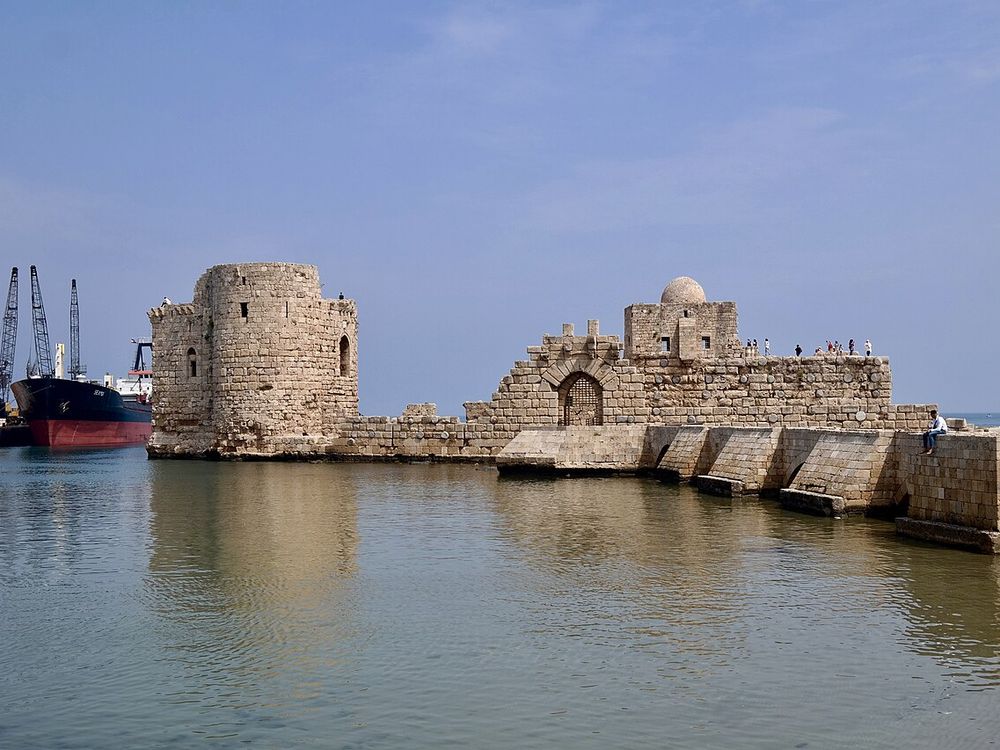 Il castello del Mare di Sidone, Sidone, costa sud