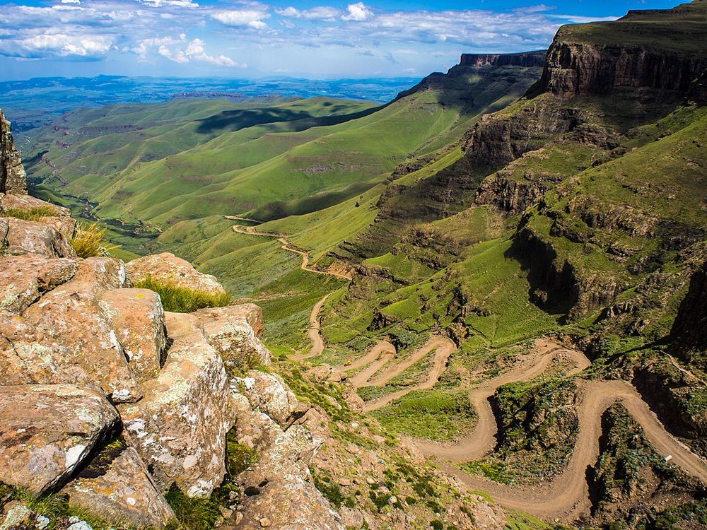 De Sanipas, Grens met KwaZulu-Natal, Zuid-Afrika