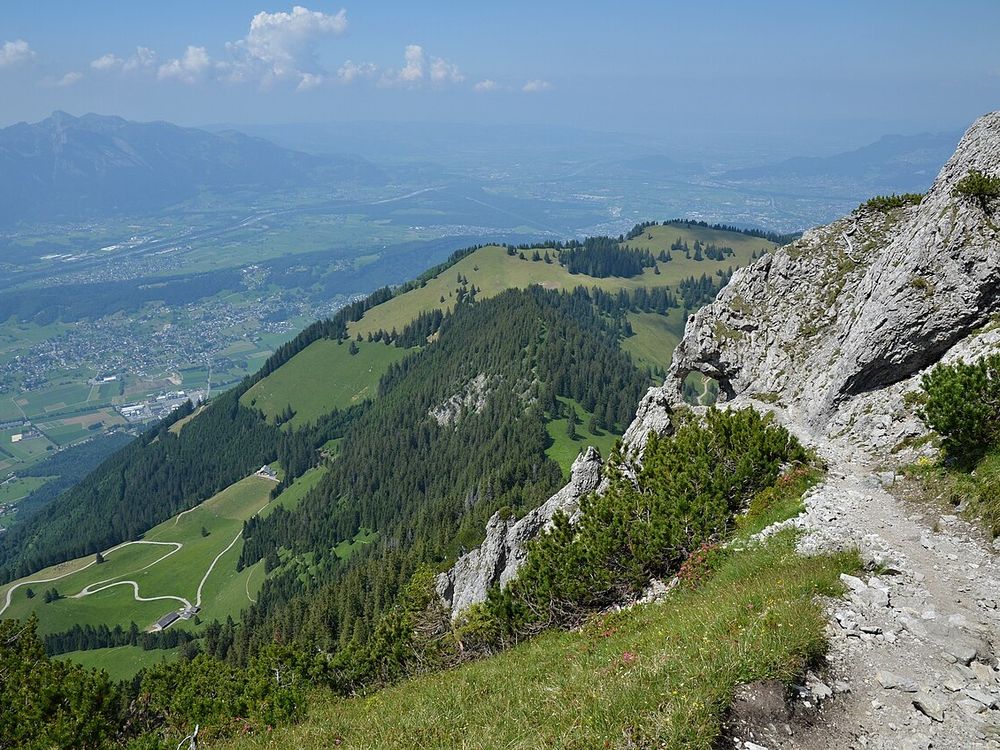 Il Fuerstensteig, Gaflei, sopra Triesenberg