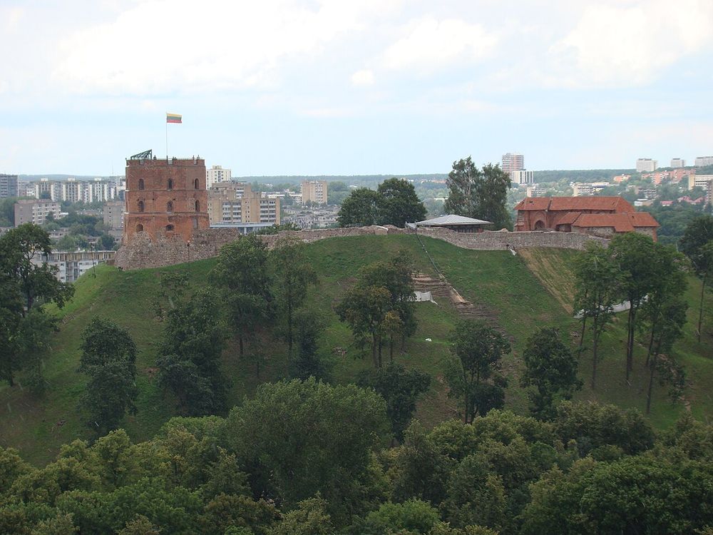 La torre de Gediminas y el casco antiguo, Vilna