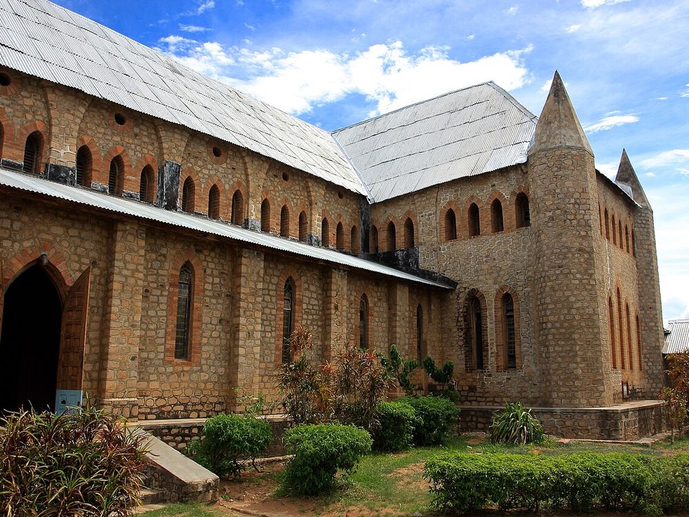 La catedral de San Pedro, isla de Likoma, Likoma, lago Malaui