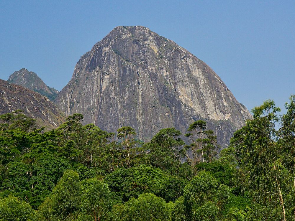El monte Mulanje, Cerca del pueblo de Mulanje, al sur de Blantyre