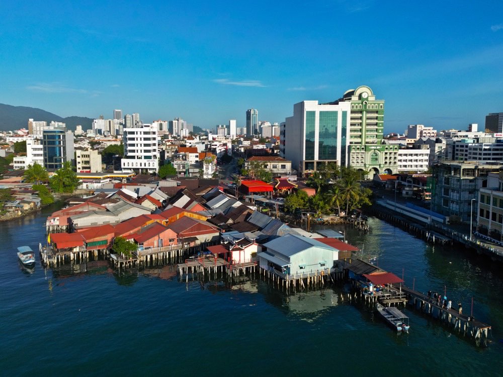 The Clan Jetties, Weld Quay, George Town waterfront