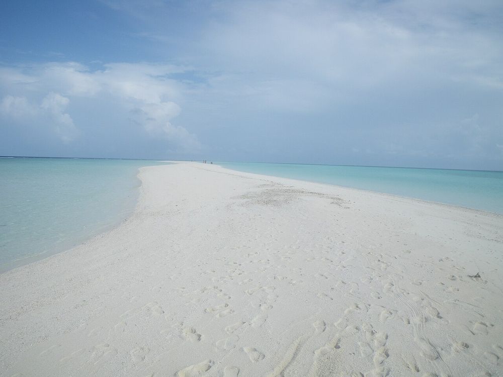 Un banco di sabbia al largo di Kuramathi, Atollo di Rasdhoo