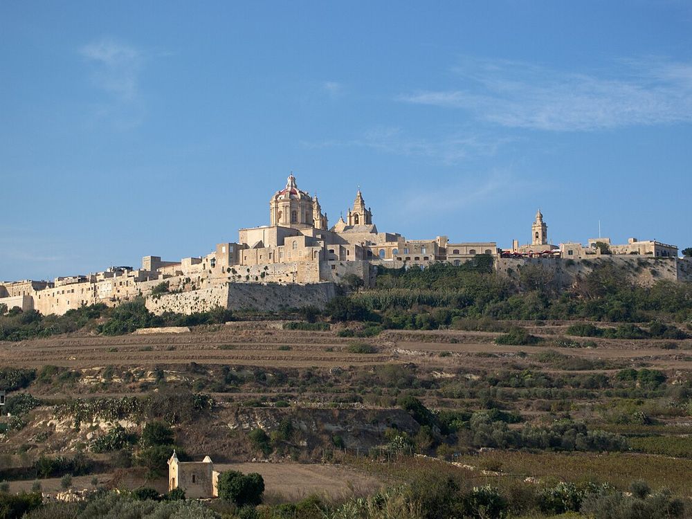Mdina, Centro di Malta, accanto a Rabat