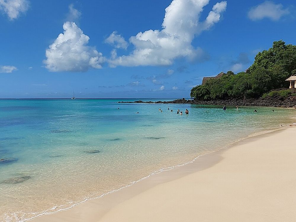 Grand Baie e la spiaggia di La Cuvette, Costa nord
