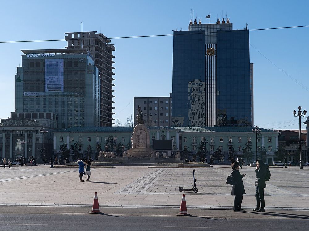La plaza Sükhbaatar, Ulán Bator