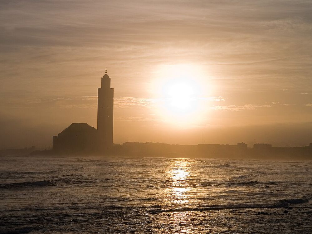 La mesquita Hassan II, Casablanca