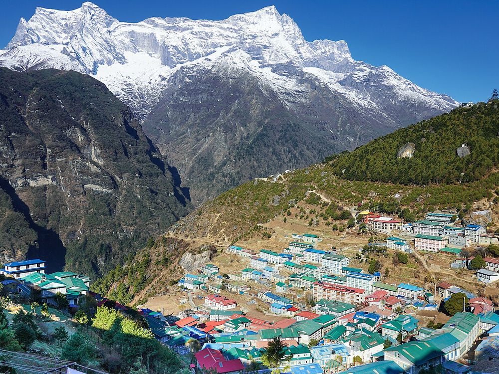 Namche Bazaar, Khumbu, regione dell'Everest