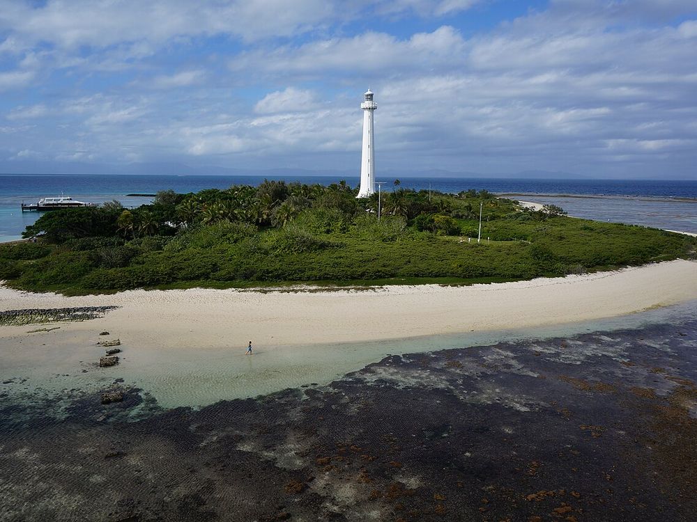 O farol de Amédée, Îlot Amédée, perto de Nouméa