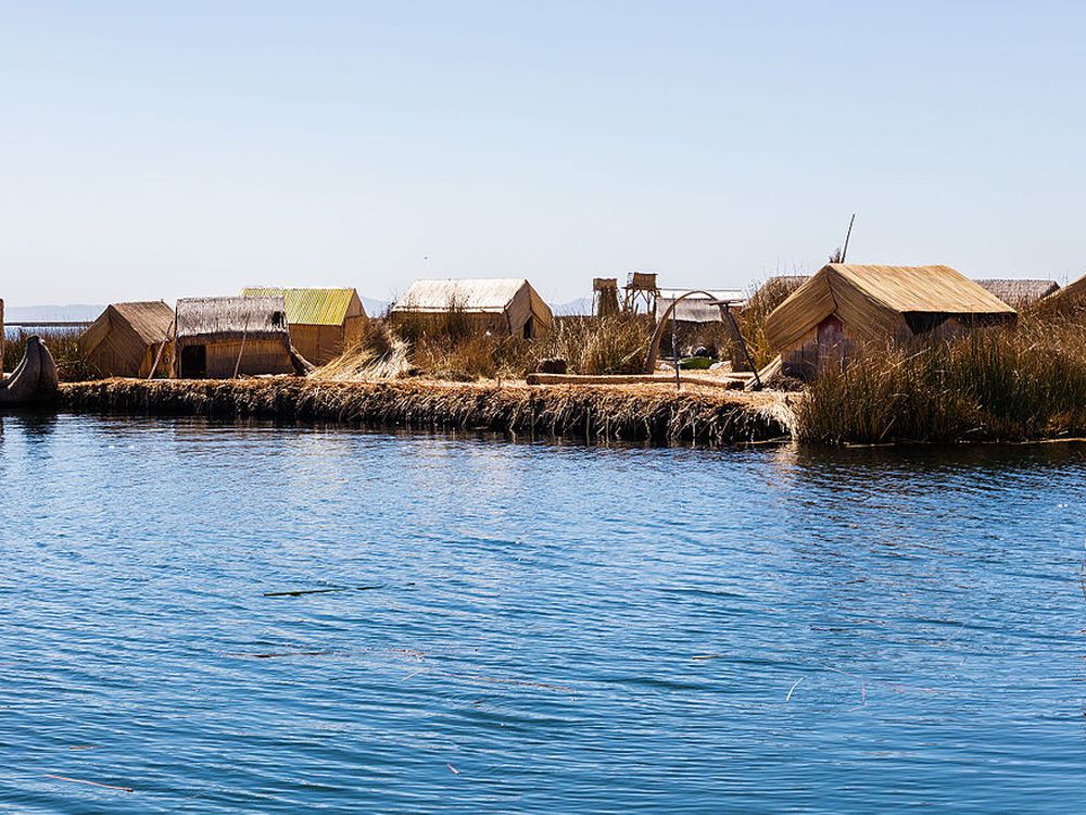 Les illes flotants dels uros, Llac Titicaca, prop de Puno