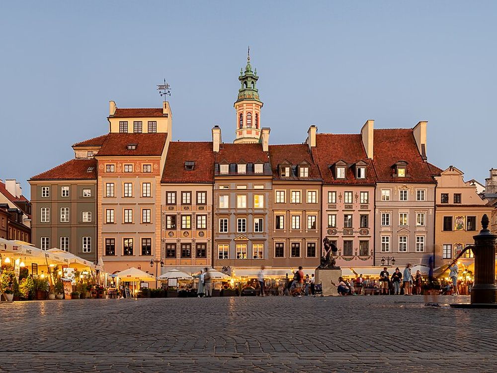 La plaza del Mercado de la Ciudad Vieja, Varsovia