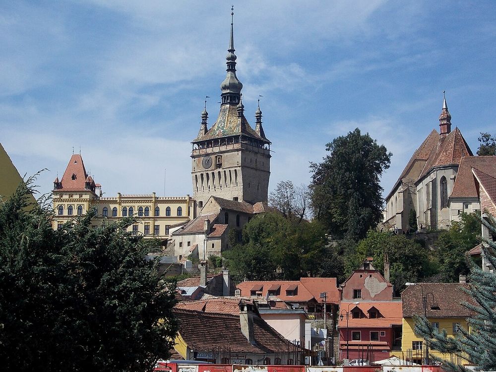La cittadella e la Torre dell'Orologio, Sighișoara