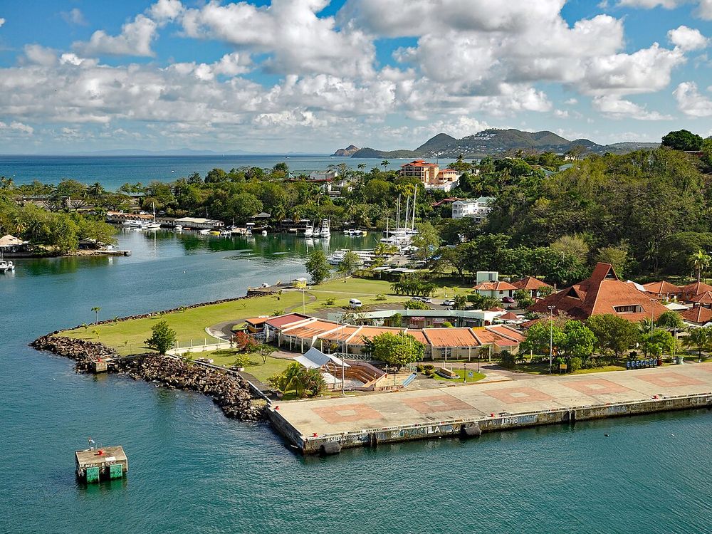 Hafen von Castries und Central Market, Castries