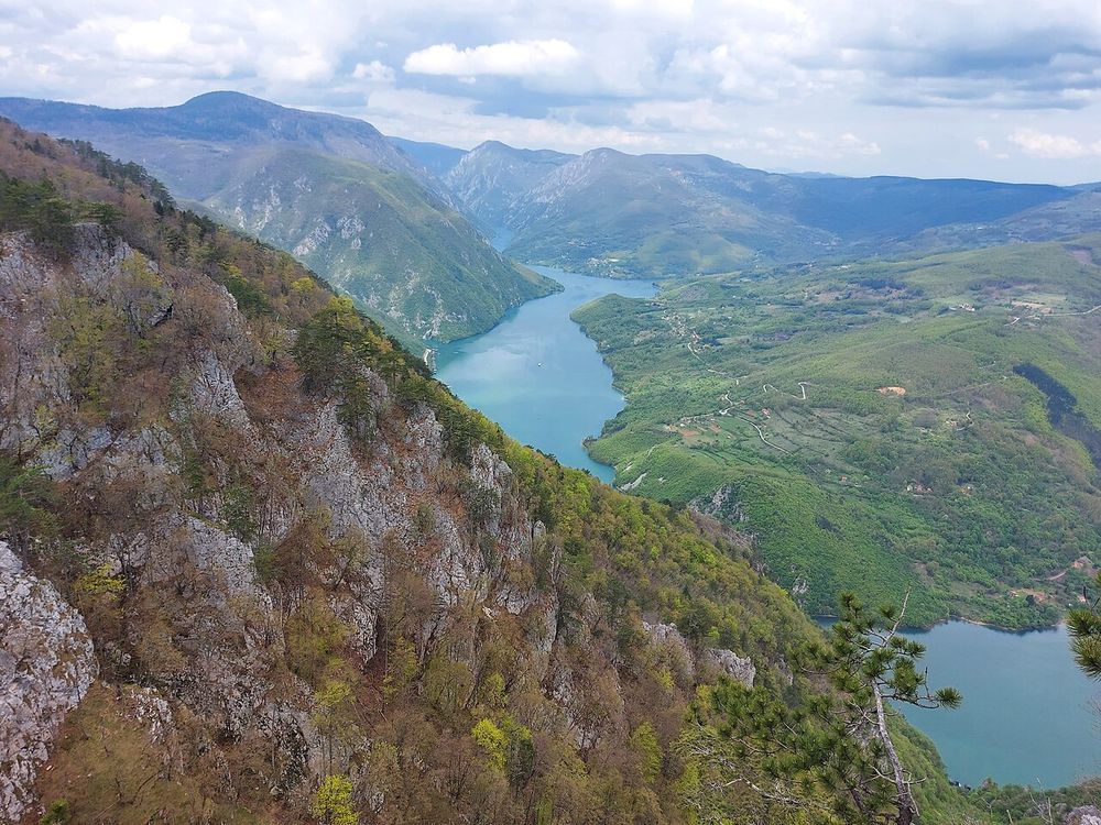 O mirante de Banjska Stena, Parque Nacional de Tara