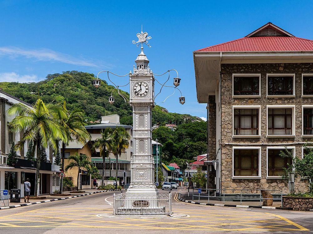 Victoria e a Torre do Relógio, Victoria, Mahé