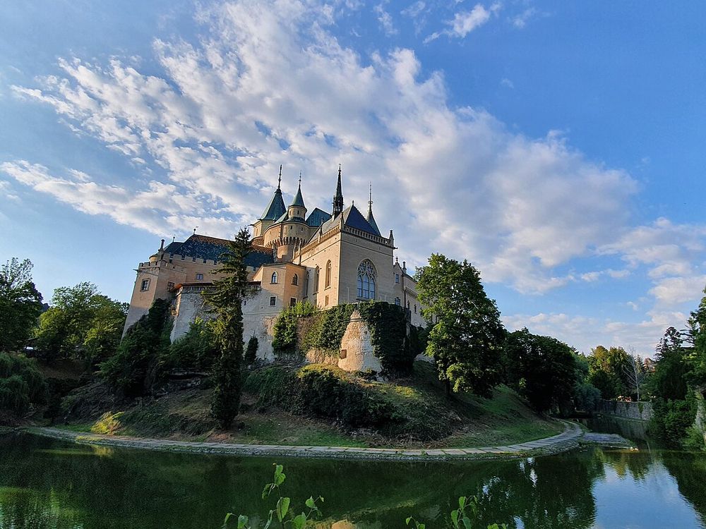 El castillo de Bojnice, Bojnice, cerca de Prievidza